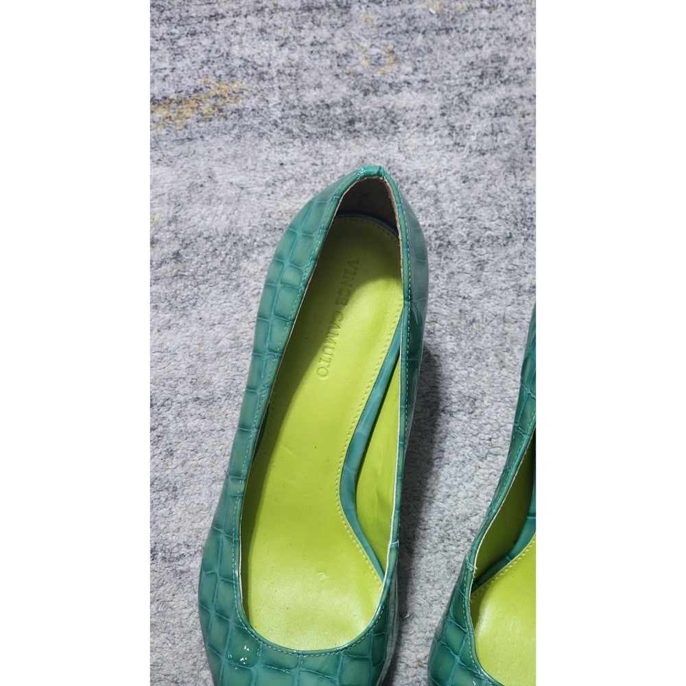 Vince Camuto Women's Tritellia Green Patent Leather Pump - Ocean Size 8.5M - Picture 9 of 10